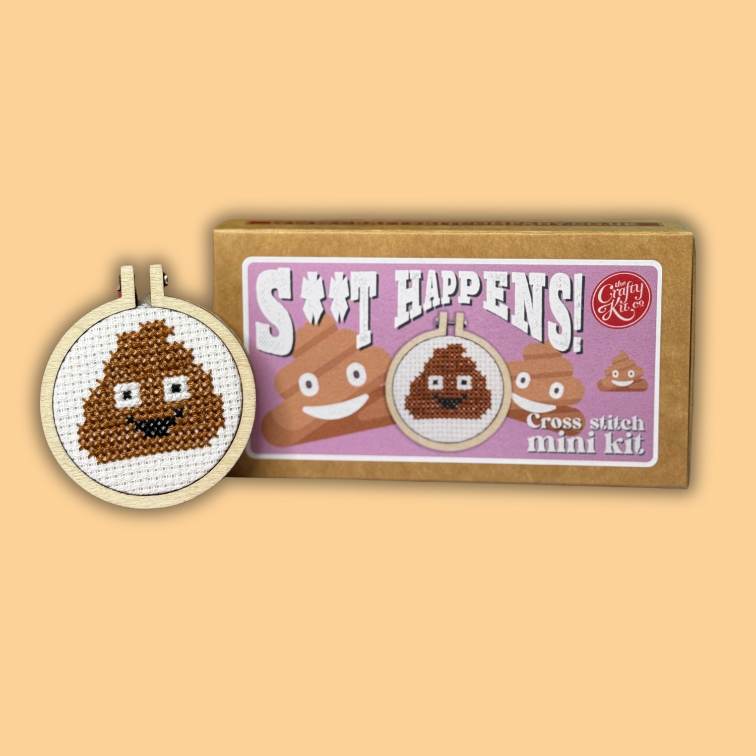 'S**t happens!' Mini Matchbox Cross Stitch Kit