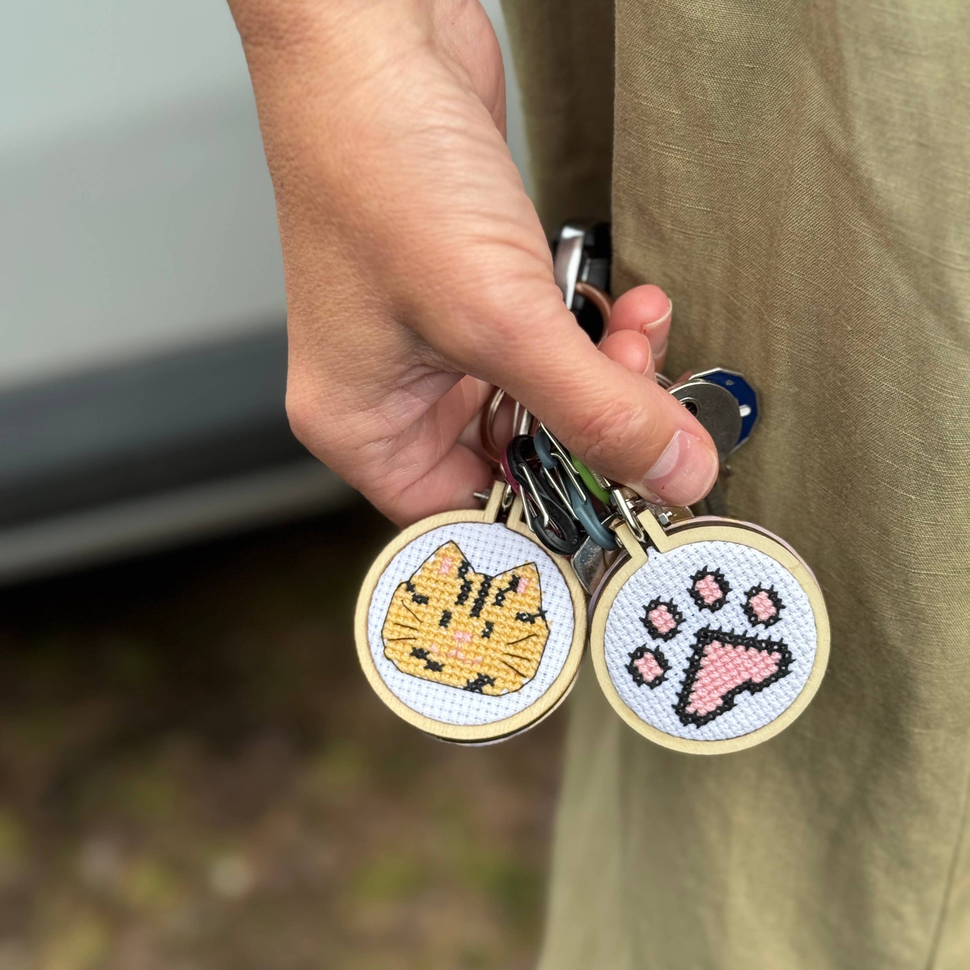 'Keep Calm and Plough On!' Mini Matchbox Cross Stitch Kit