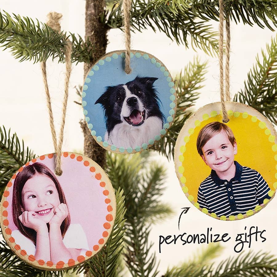 Wood Slick Ornaments