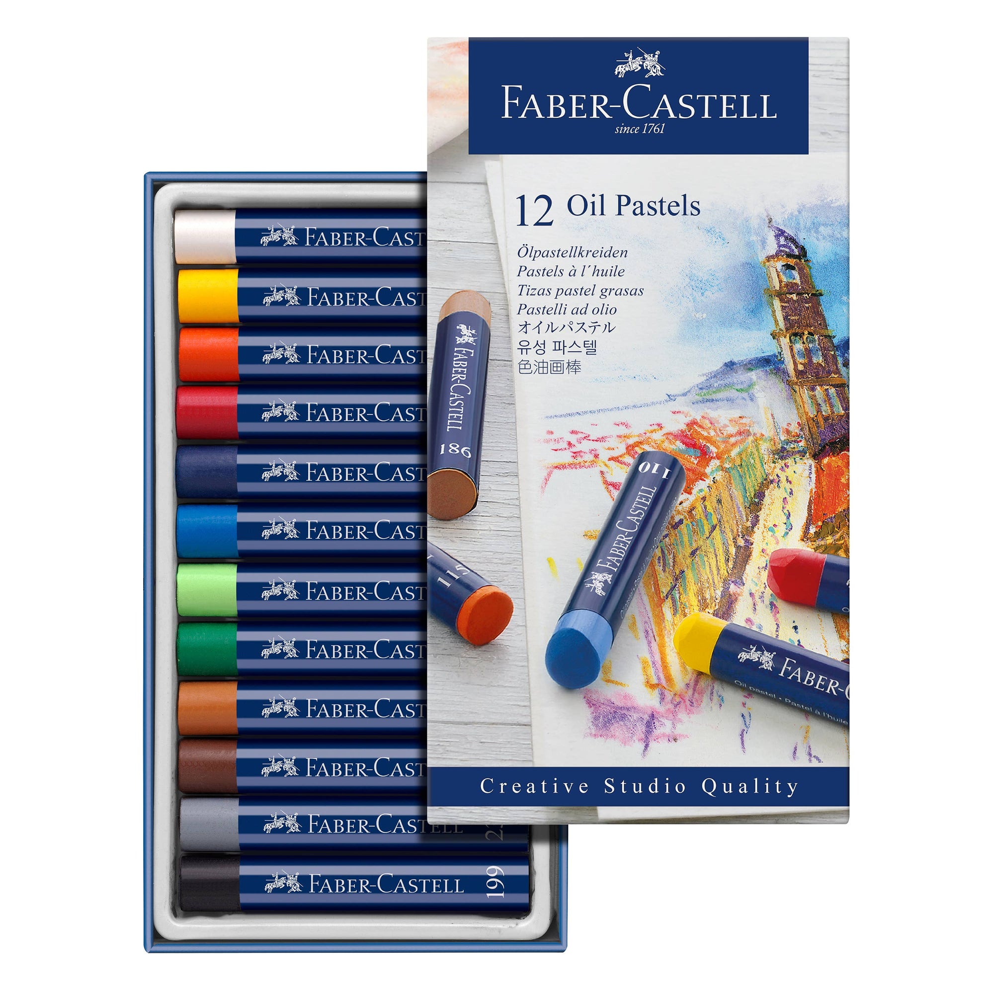 Oil Pastel Crayons - 12 Ct Box