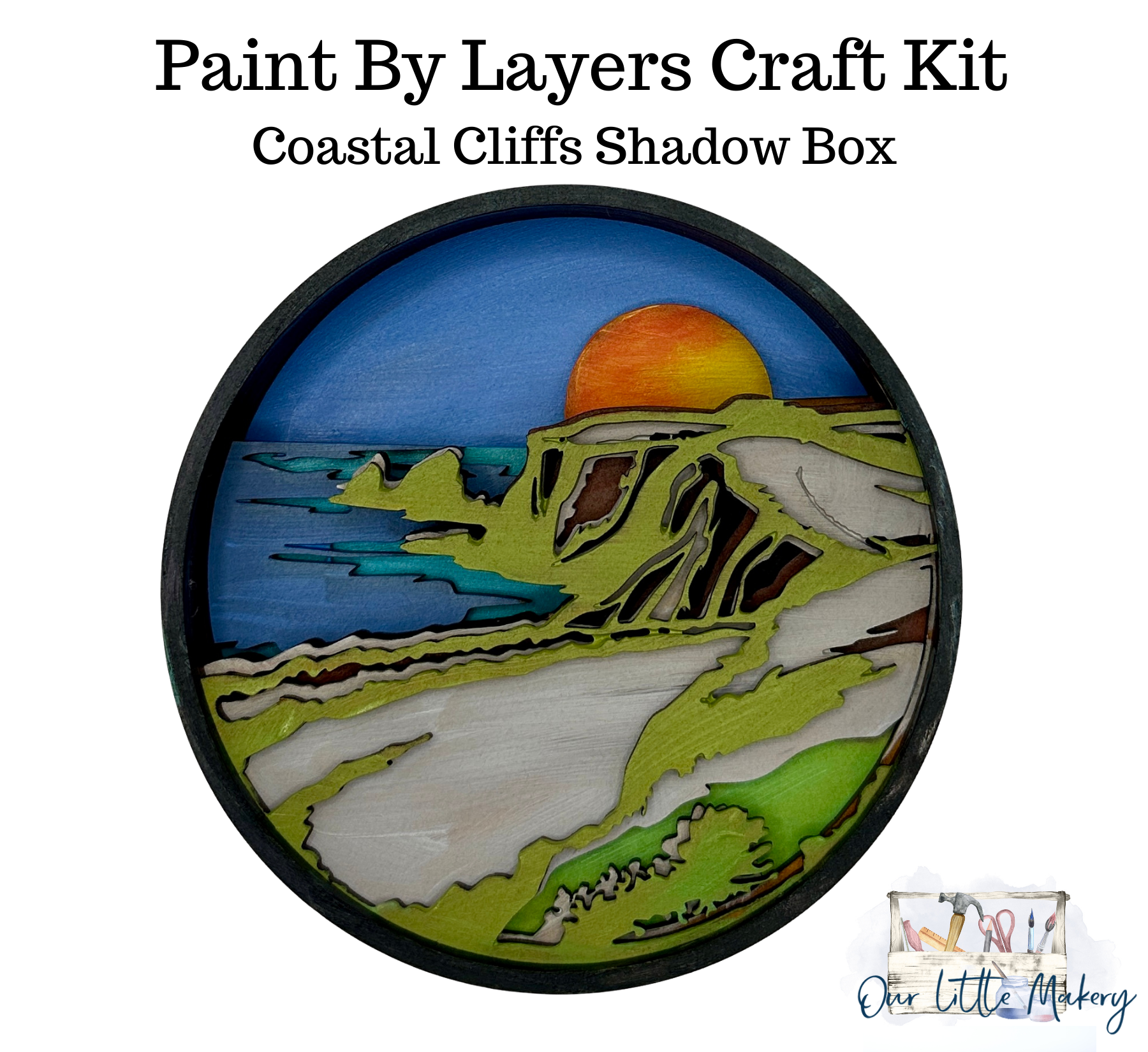 Coastal Cliffs Shadow Box Kit