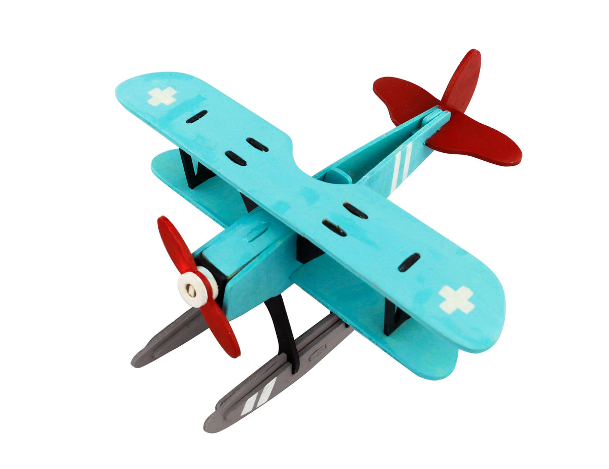 3D Wooden Puzzle with Paint Kit: Hydroplane