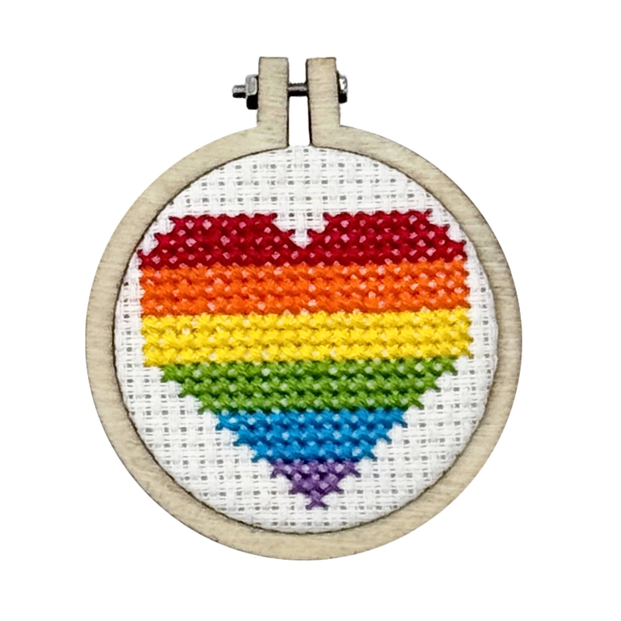 &#39;No Labels, Just Love&#39; Mini Matchbox Cross Stitch Kit