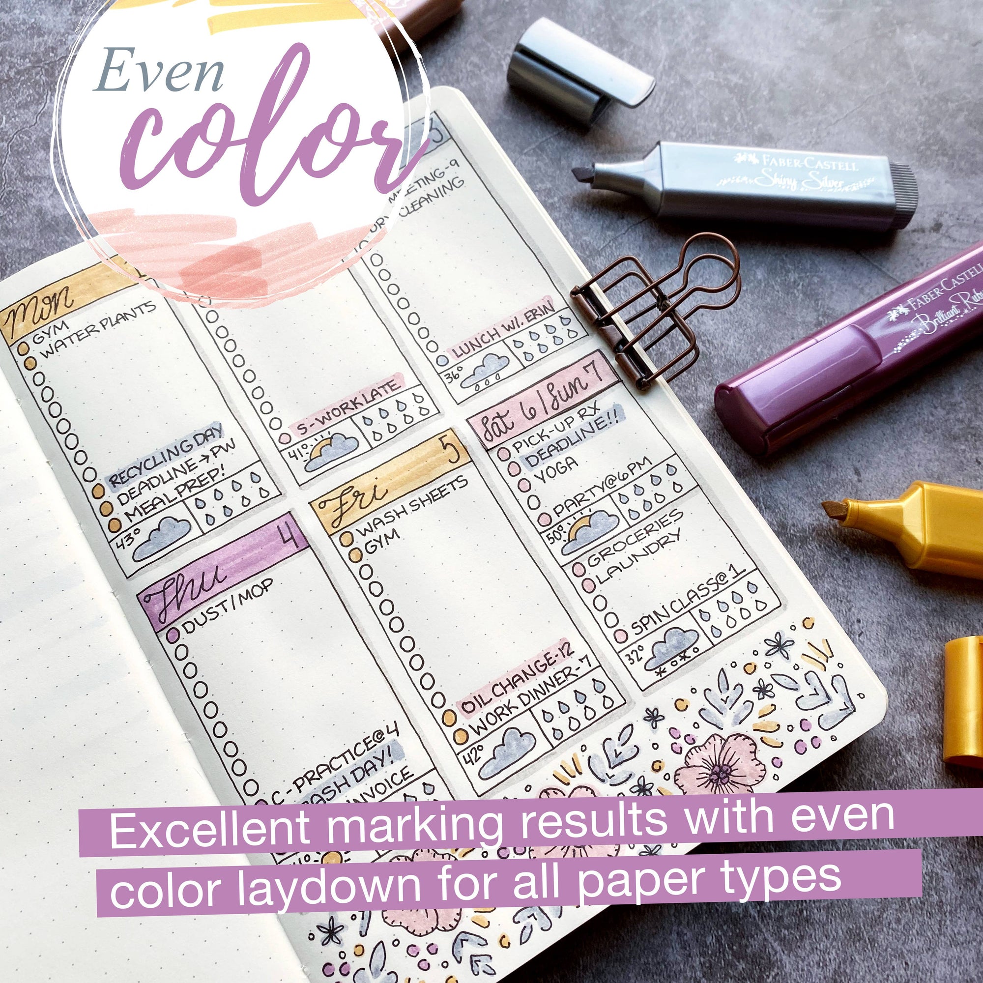 Highlighter Textliner 4 Metallic Colors