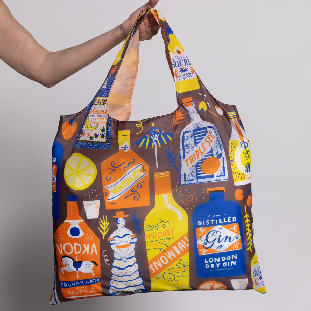 Cocktails Art Sack® by The Printed Peanut  | Reusable Tote
