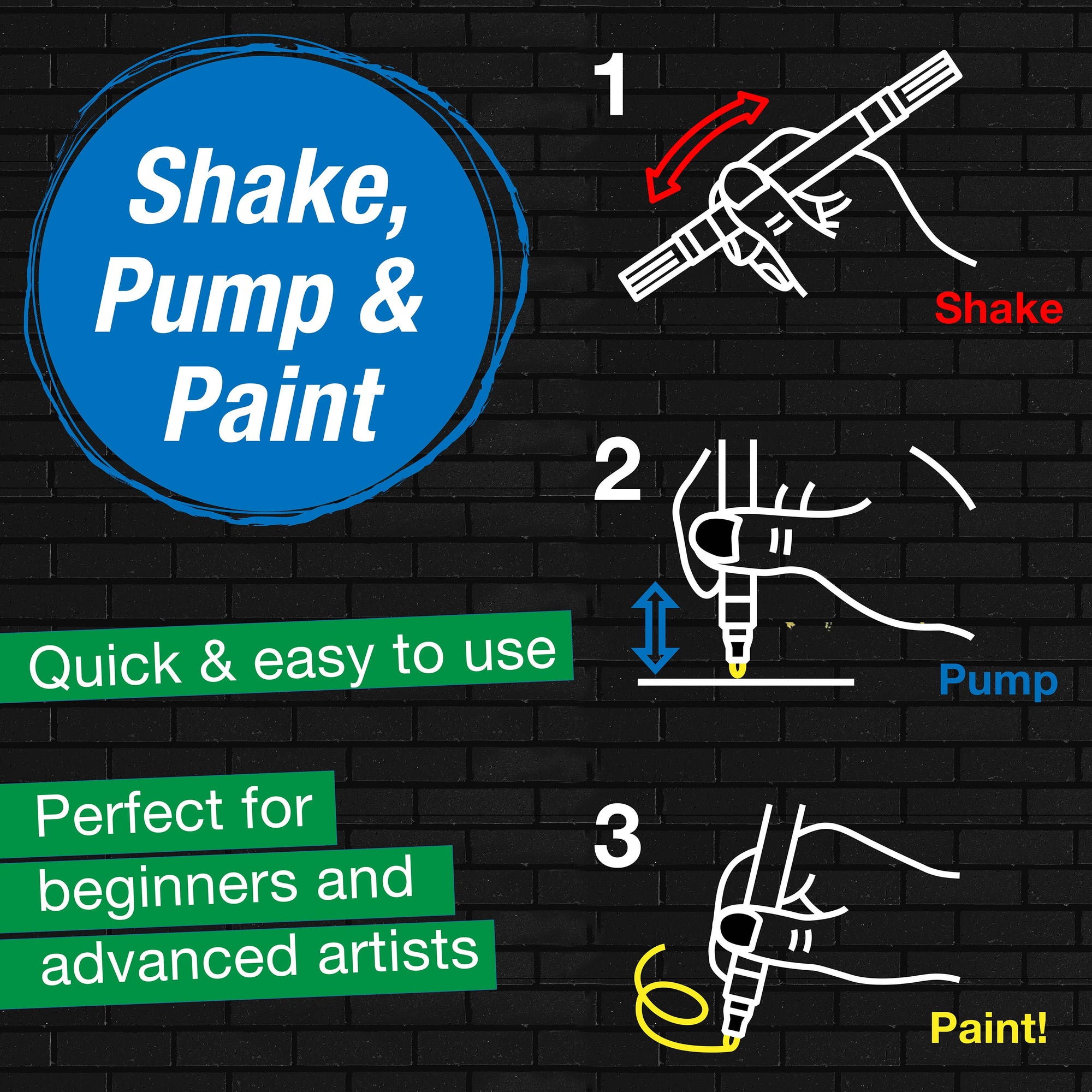 Shake &amp; Paint Acrylic Markers 6 Ct Classic Colors