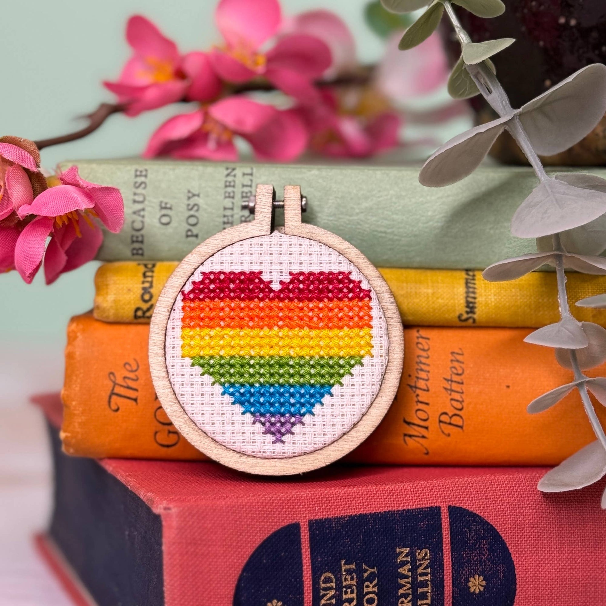 &#39;No Labels, Just Love&#39; Mini Matchbox Cross Stitch Kit