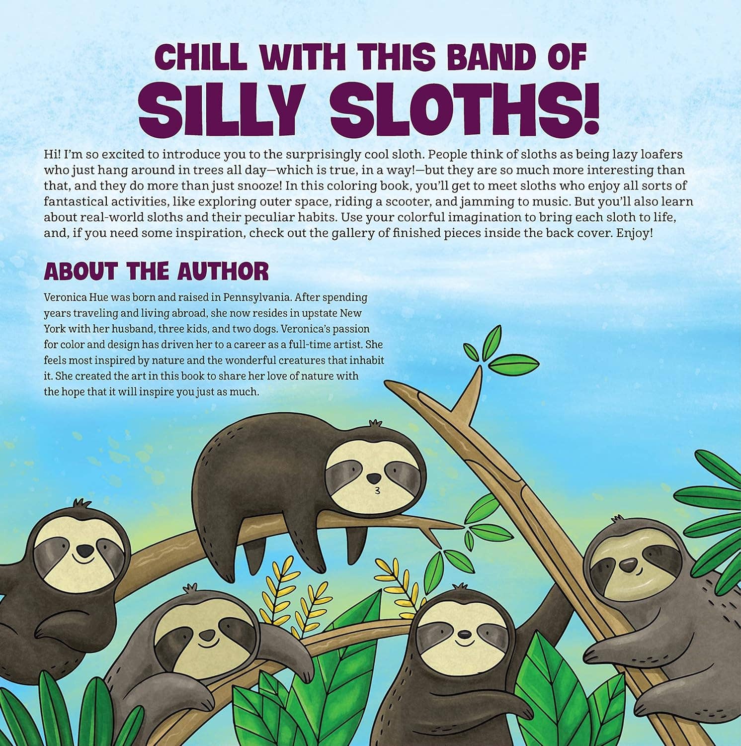 Sloths Coloring Book
