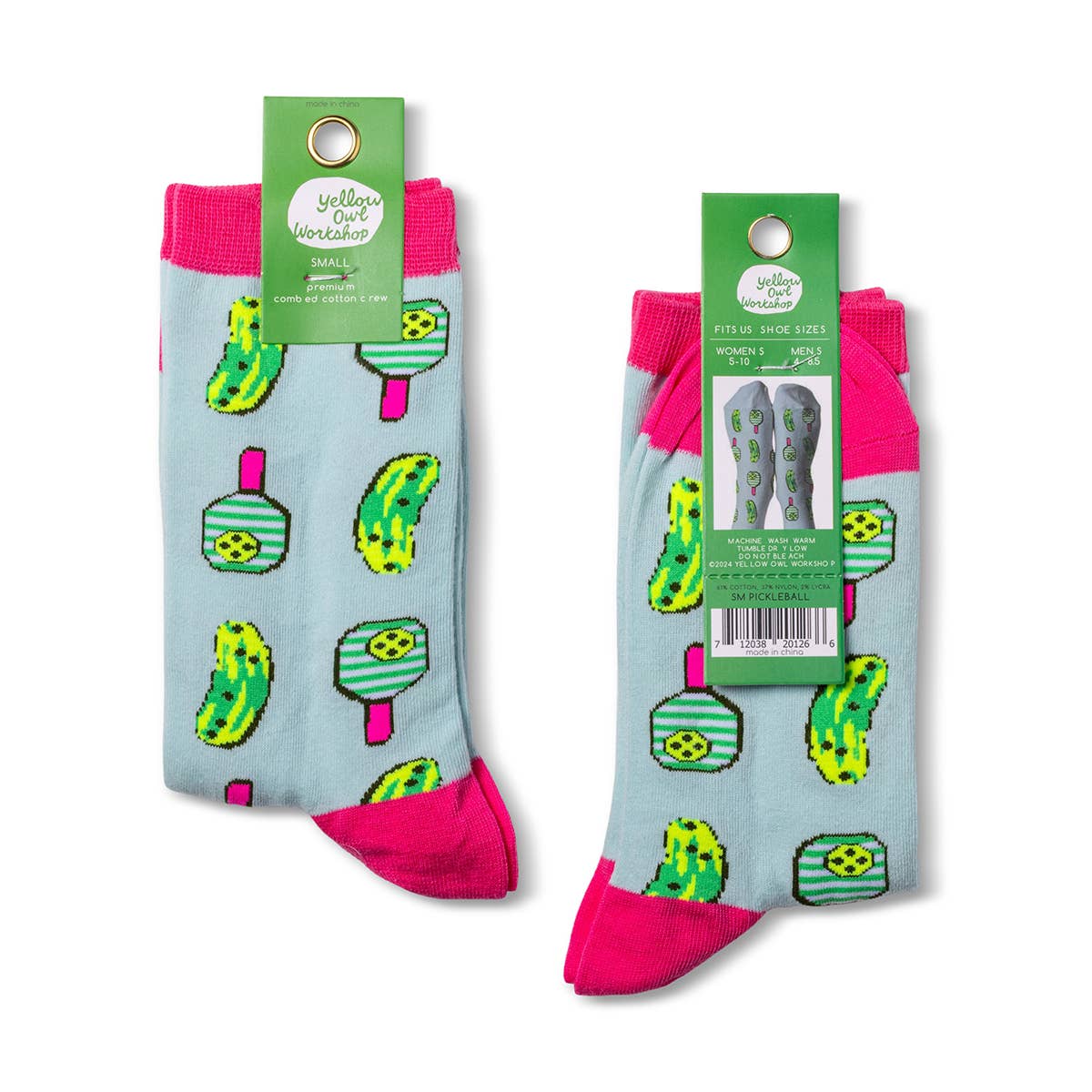 Pickleball Crew Socks | Pickleball Player Gift | Small