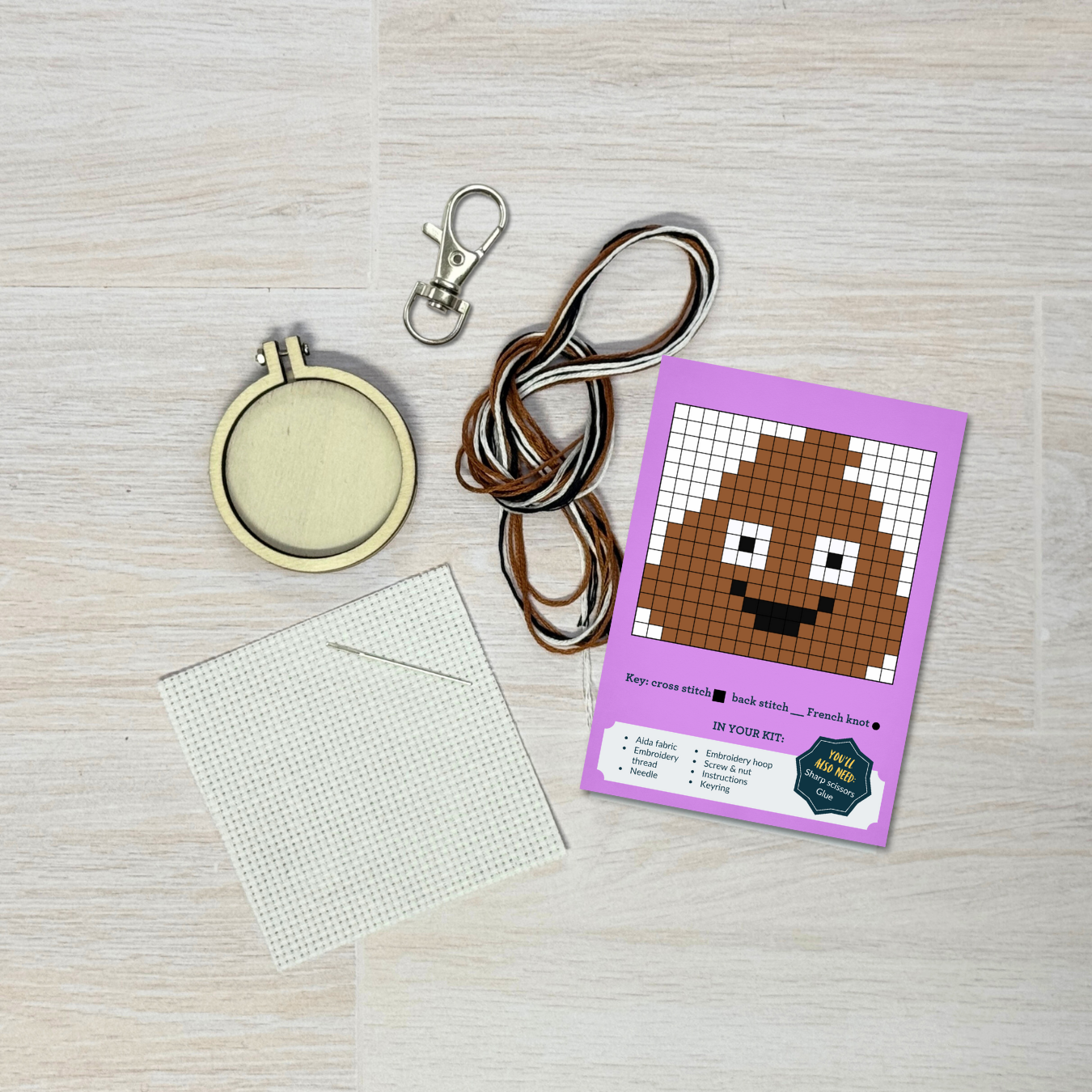 'S**t happens!' Mini Matchbox Cross Stitch Kit