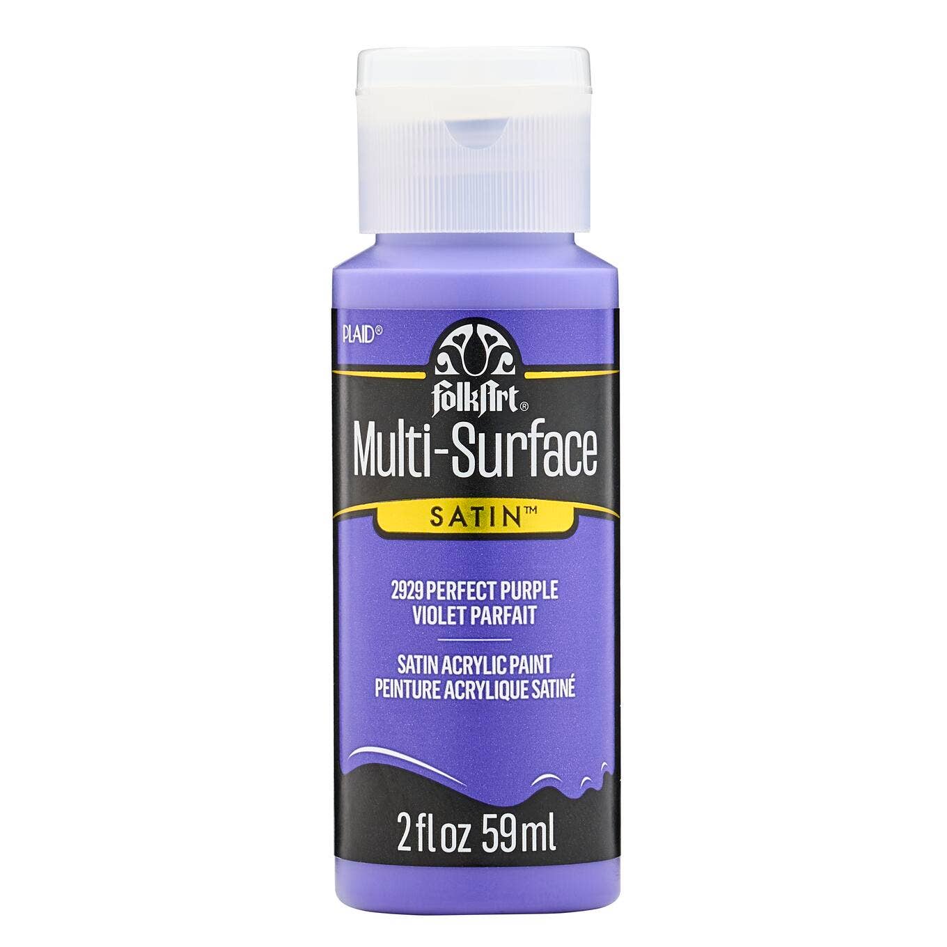 FolkArt ® Multi-Surface Satin Acrylic Paint - 2 oz: Perfect Purple