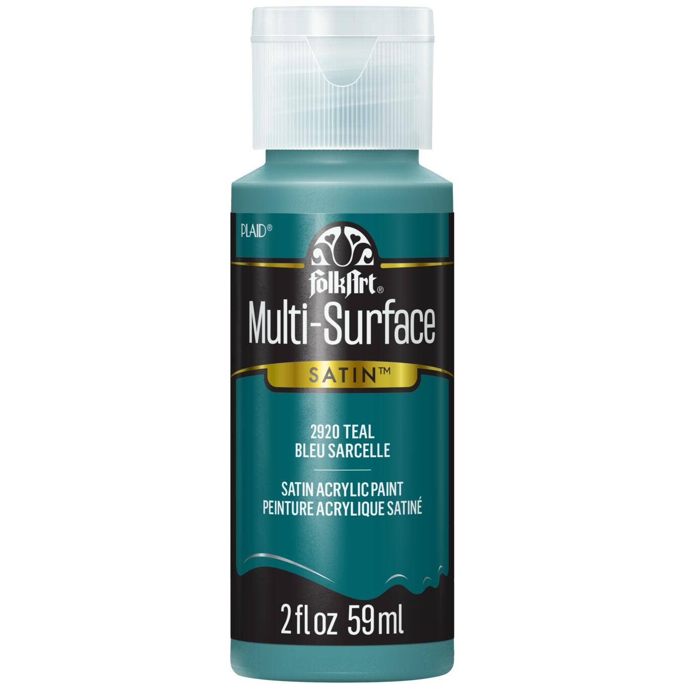 FolkArt ® Multi-Surface Satin Acrylic Paint - 2 oz: Teal