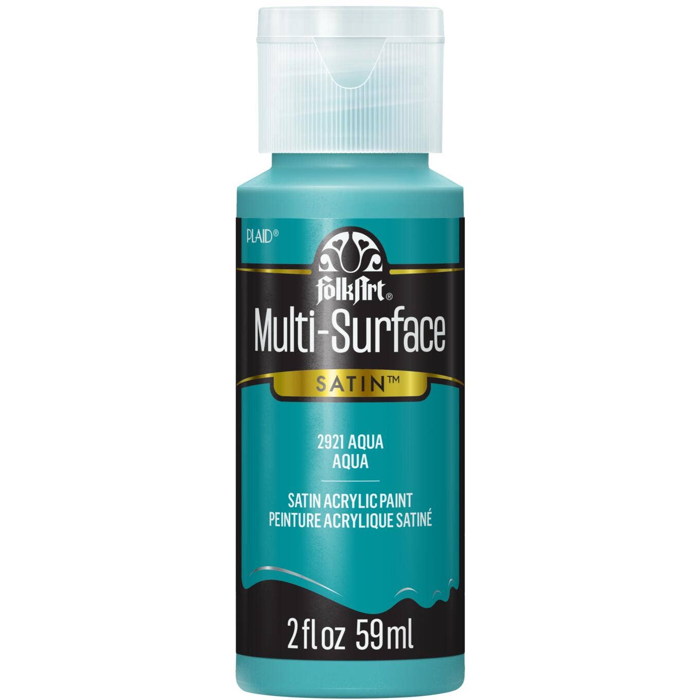 FolkArt ® Multi-Surface Satin Acrylic Paint - 2 oz: Aqua
