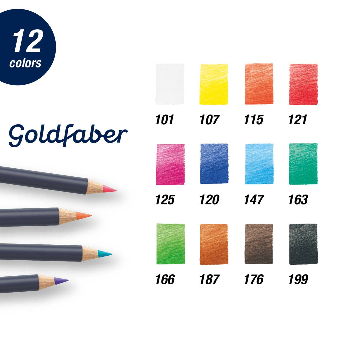 Goldfaber Color Pencils - Tin of 12