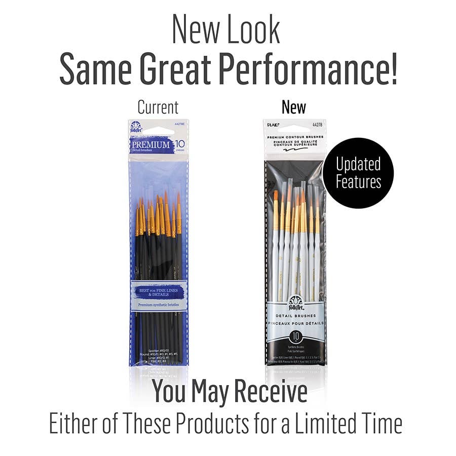 Detail Brush Set: 10 Pieces