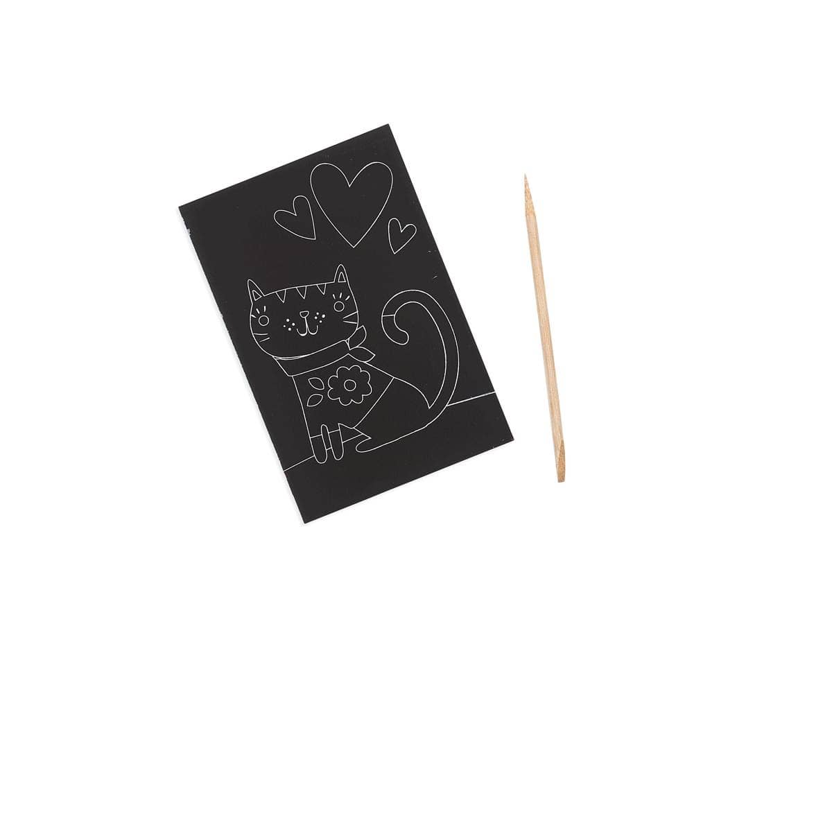 Scratch &amp; Scribble: Mini Kit - Cutie Cats (7 PC Set)
