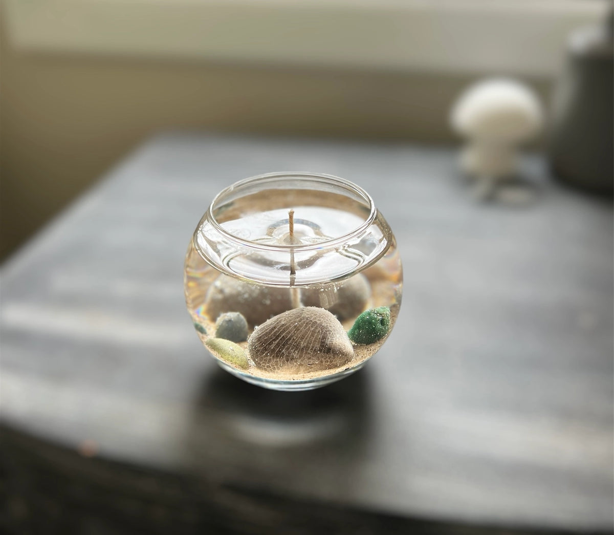 Fishbowl Rock Candle