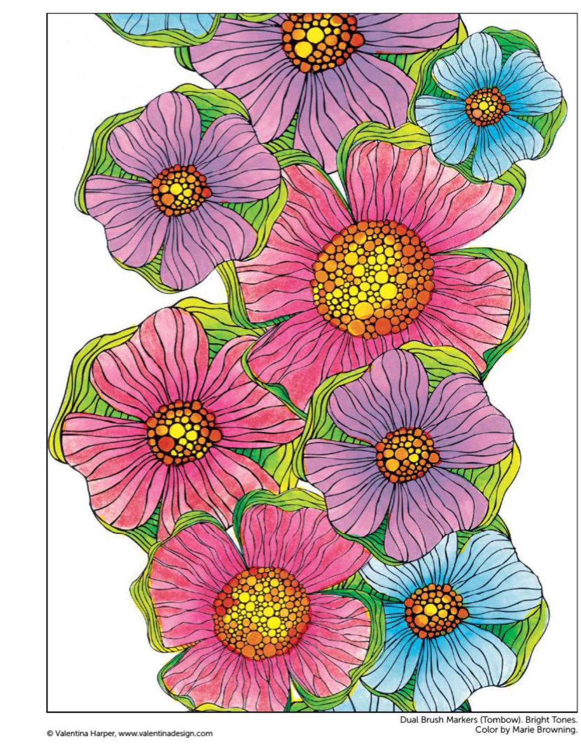 Flowers Coloring Book