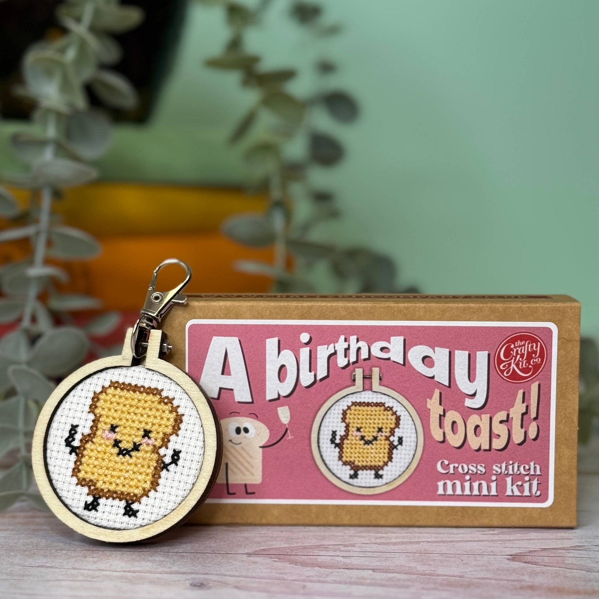 'A Birthday Toast' Mini Matchbox Cross Stitch Kit