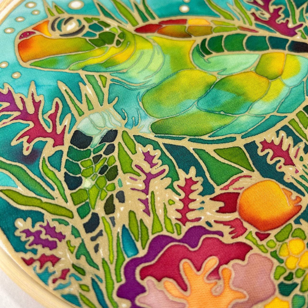 Oh My Turtle! | Batik Craft Kit | Hand-Waxed DIY Art Kit UK: Batik Diy Kit