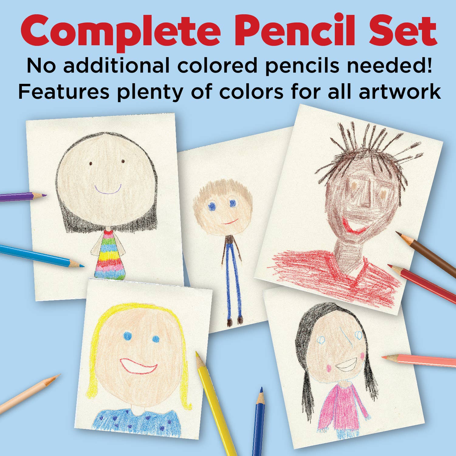World Colors - 27 Color Pencils with Skin Tones - EcoPencils