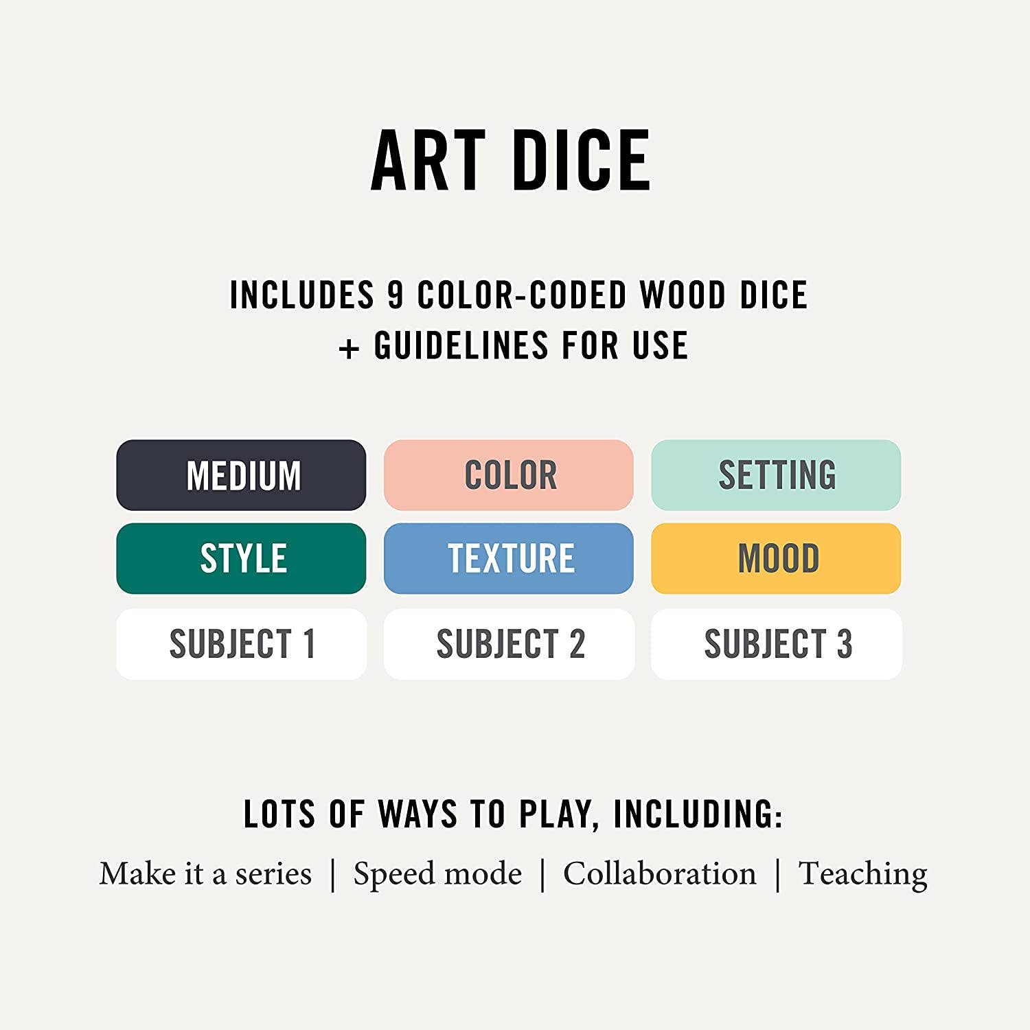 Art Dice - Inspiration for Drawing &amp; Painting