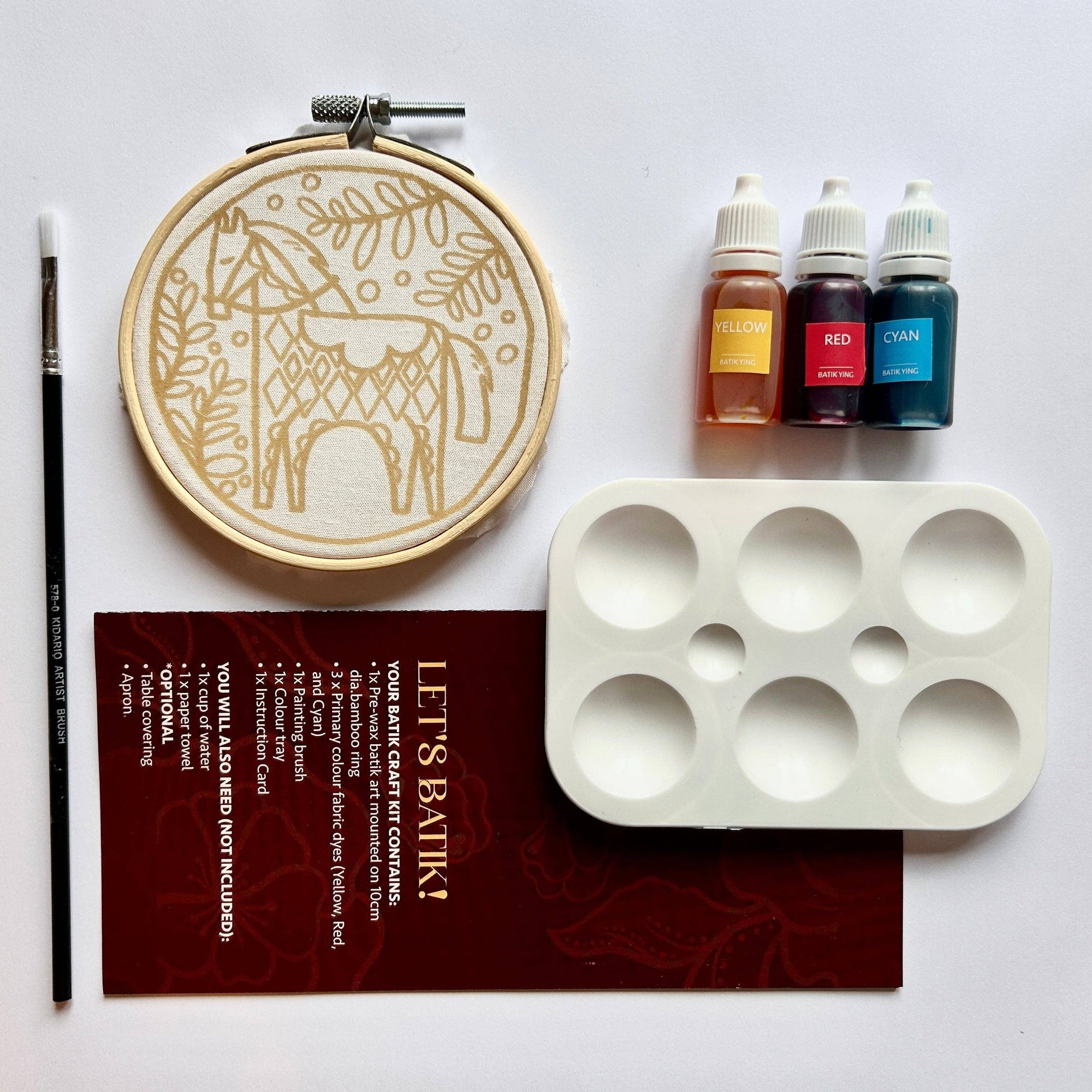Mini Batik Craft Kit – My Little Pony | Hand-Waxed DIY Craft Kit: Batik Kit