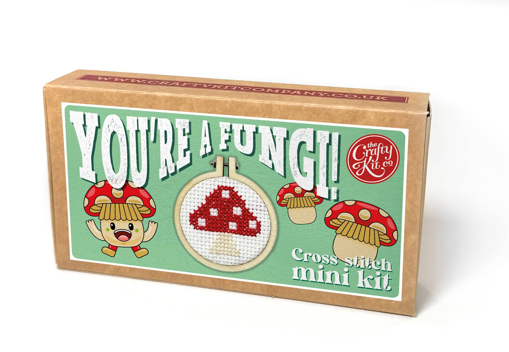 &#39;You&#39;re a Fungi!&#39; Mini Matchbox Cross Stitch Kit