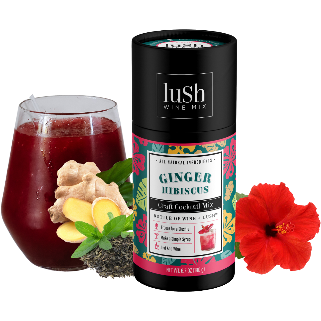 Ginger Hibiscus Singles - 8+ Organic Cocktails &amp; Mocktails