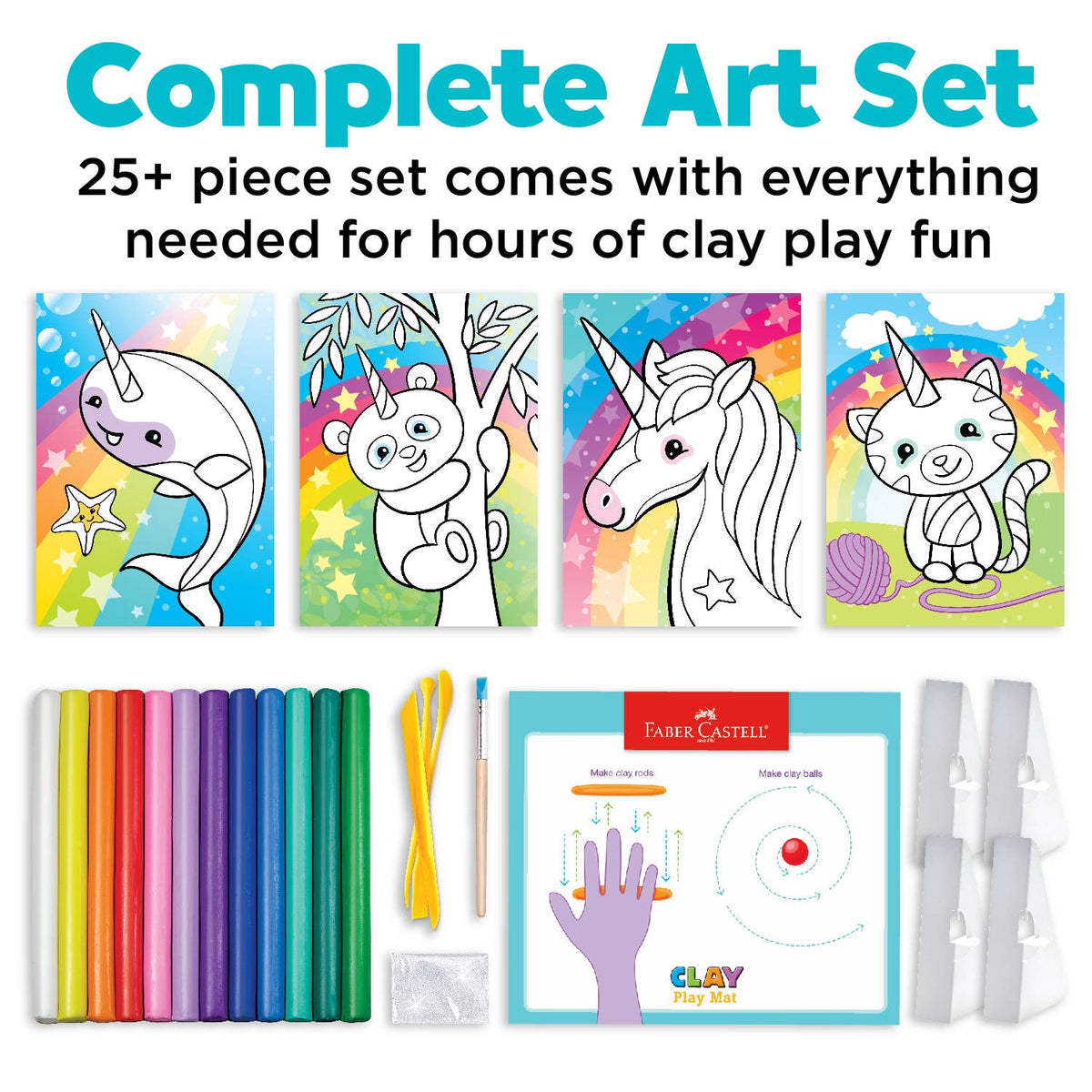 Coloring with Clay: Unicorn &amp; Friends