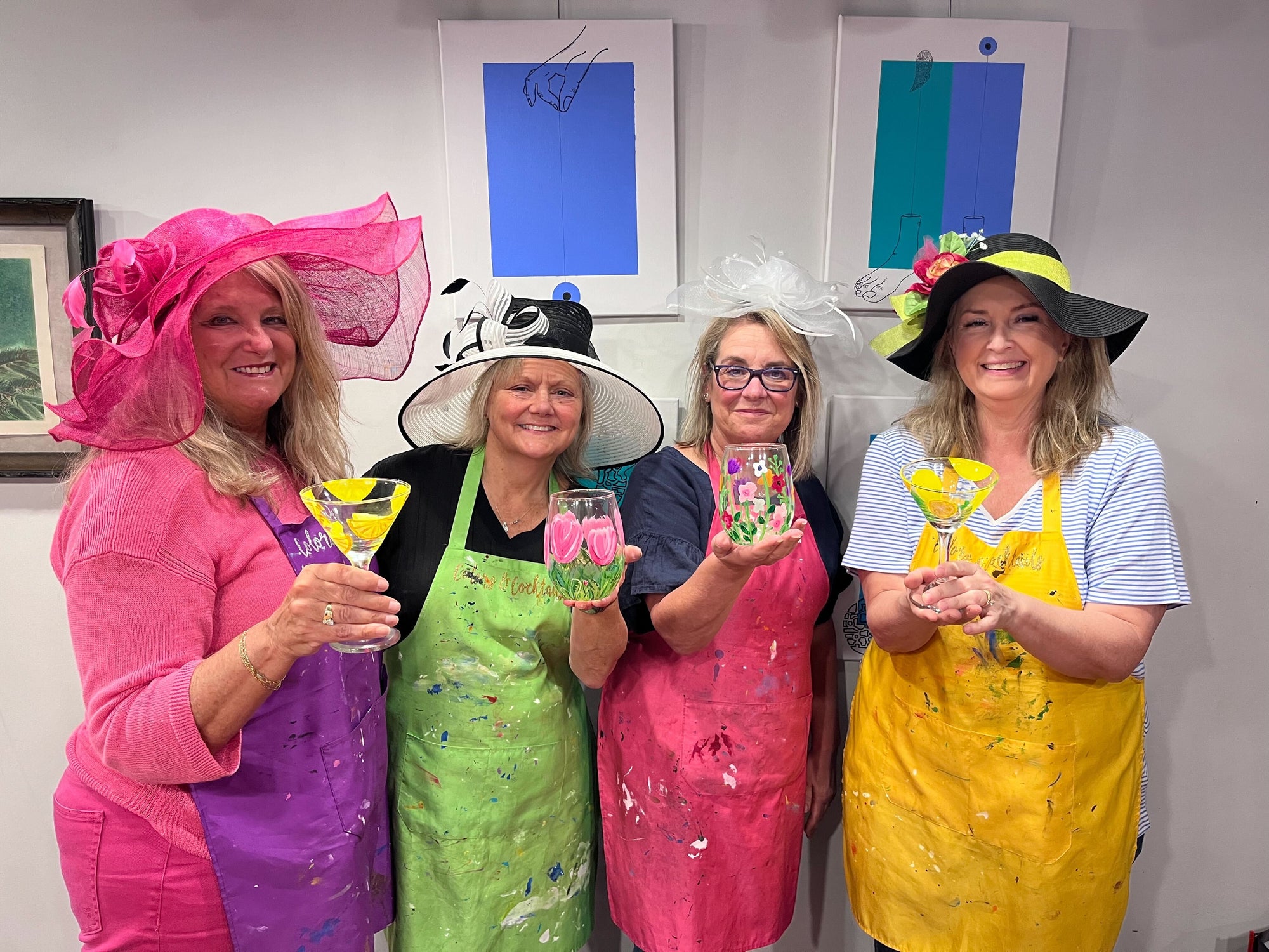 Glassware Painting Class