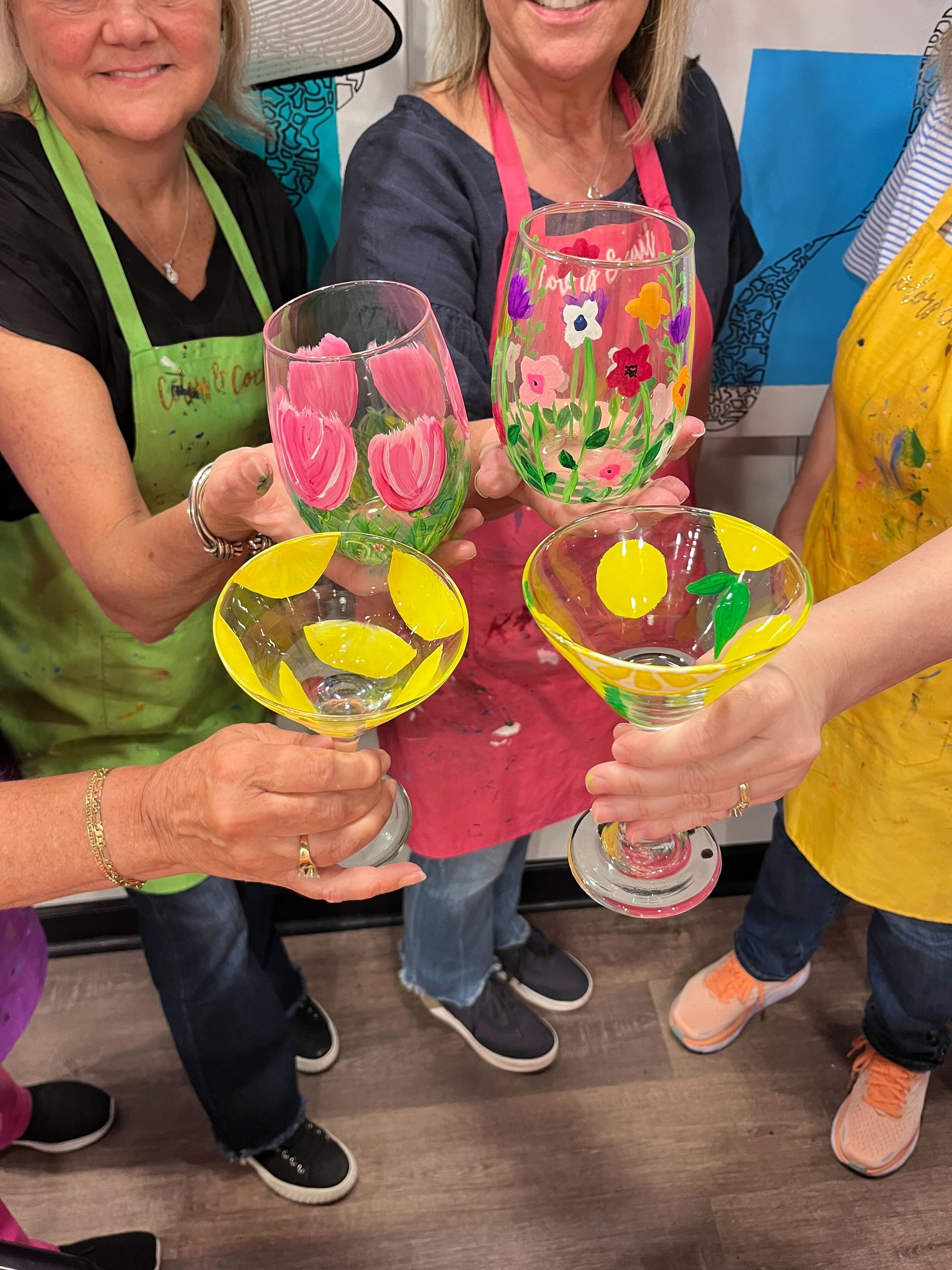 Glassware Painting Class