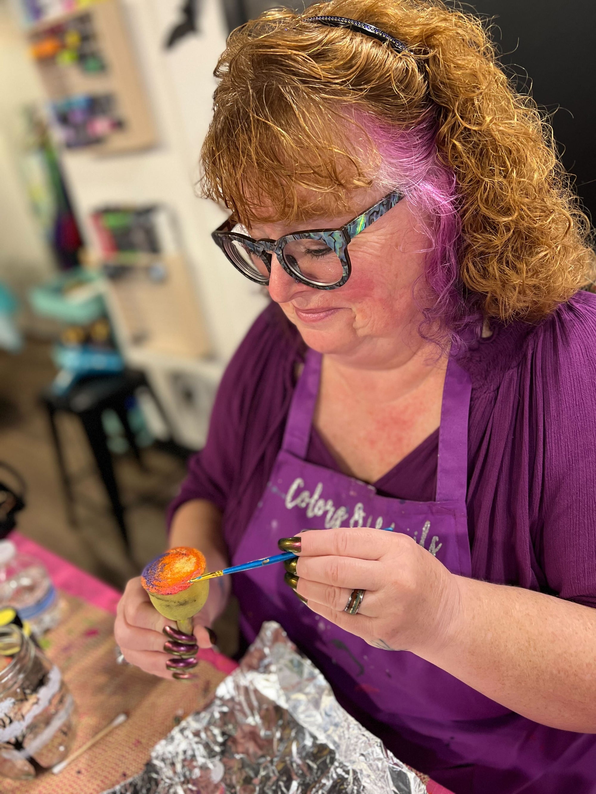 Glassware Painting Class