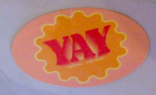 Yay sticker