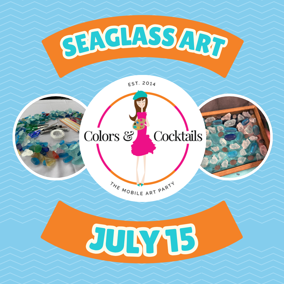 2026 July Summer Art Camp! (WEDNESDAY 7/15/26) Seaglass Art!