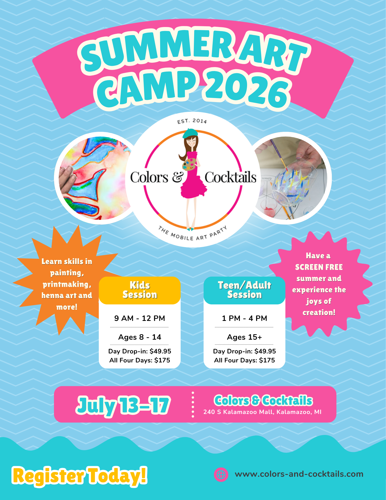2026 July Summer Art Camp!