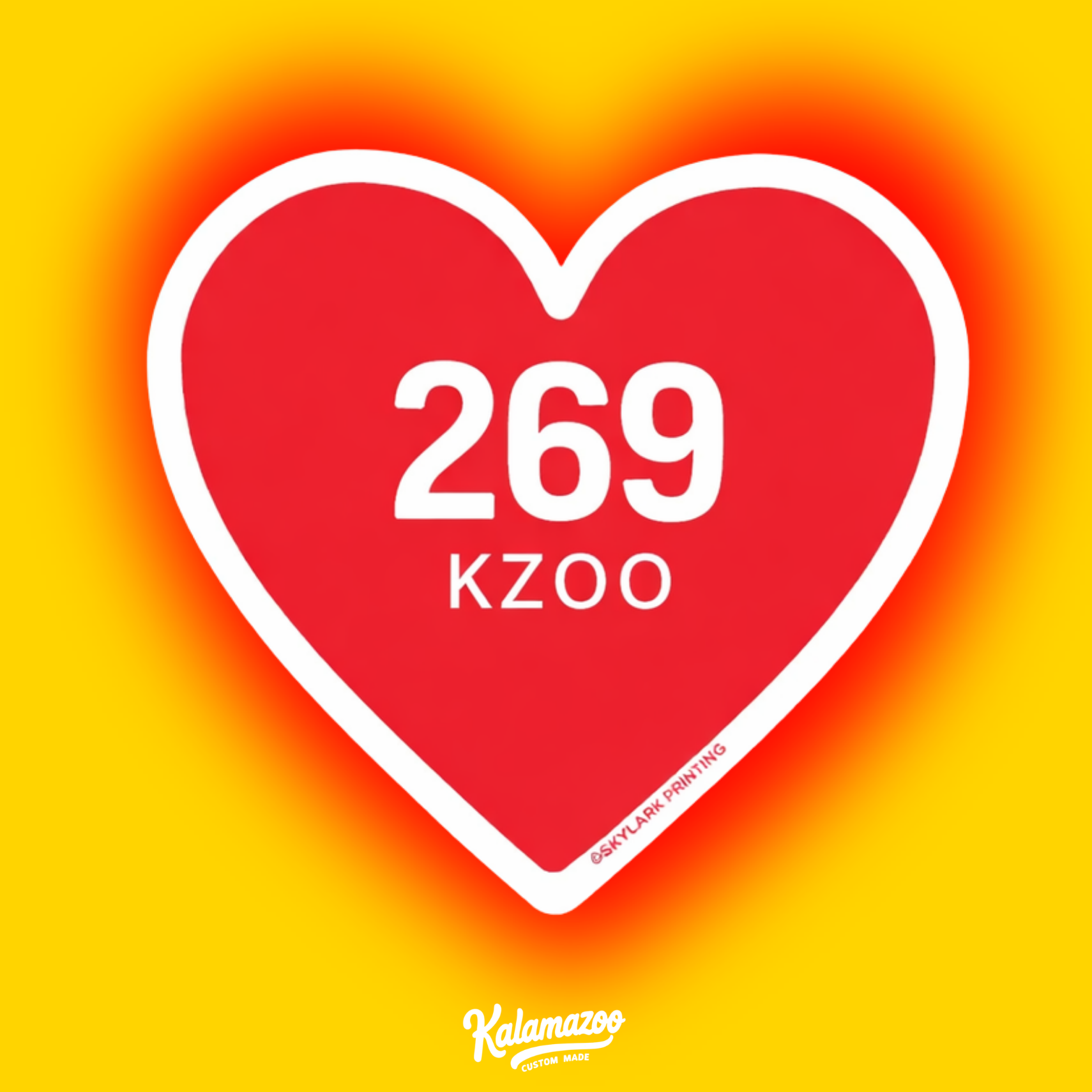 KCMA | 269 KZOO Heart Sticker (3")