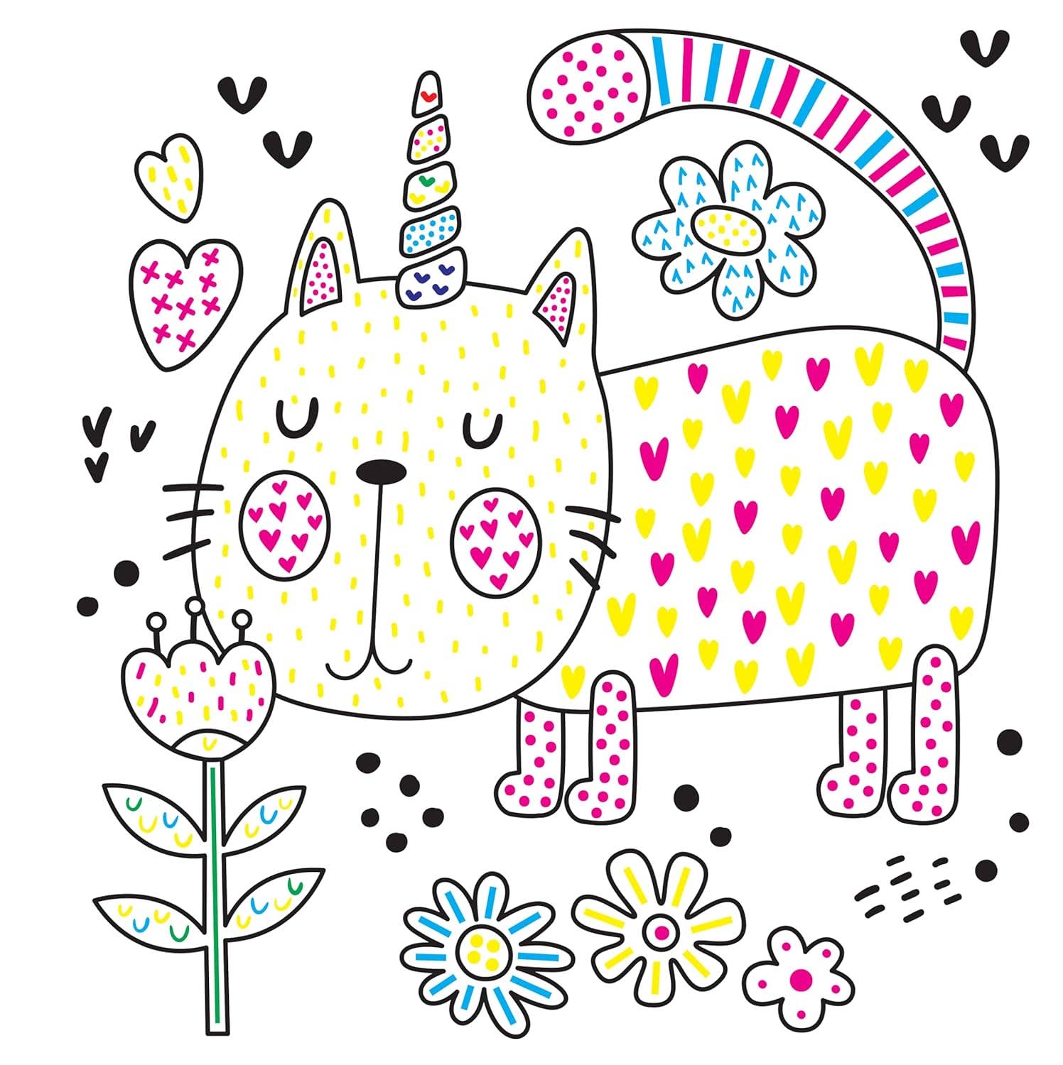 Easy and Fun Paint Magic with Water: Caticorns - Kid's Book