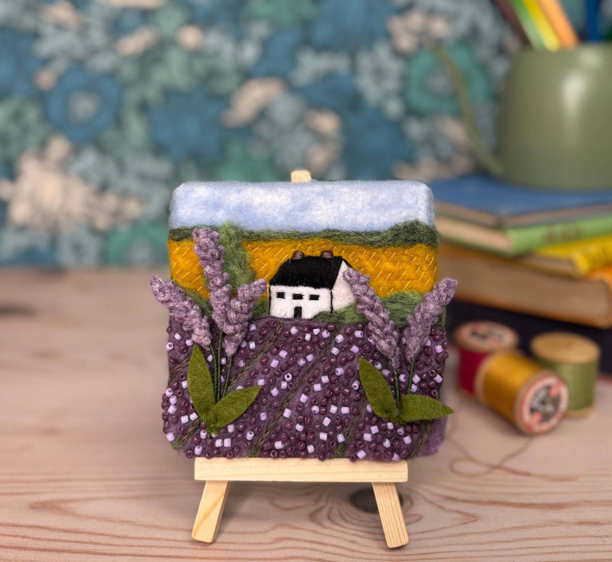 Mini Masterpiece: Fields of Lavender Needle Felt Kit