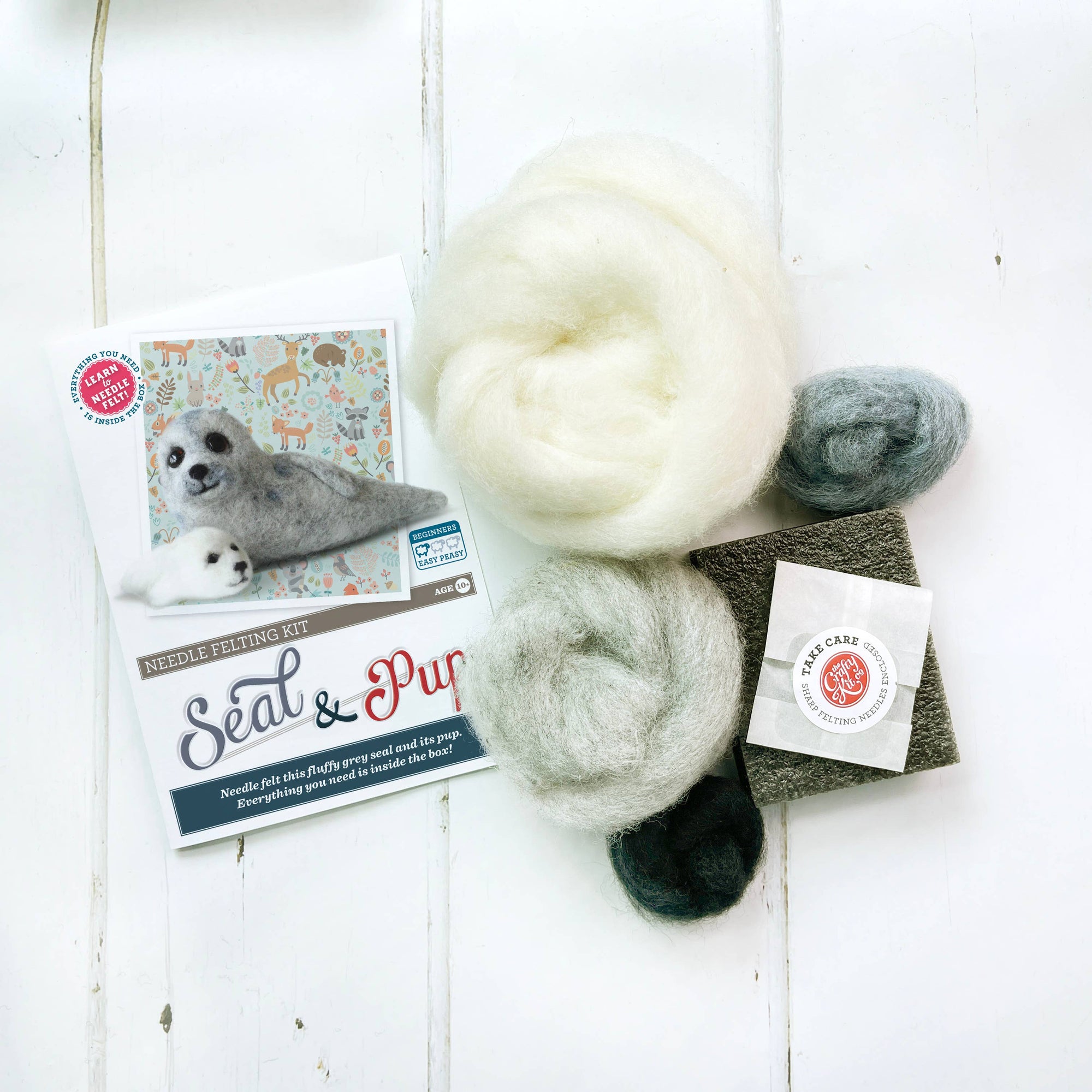 Seal &amp; Pup Needle Felting Kit