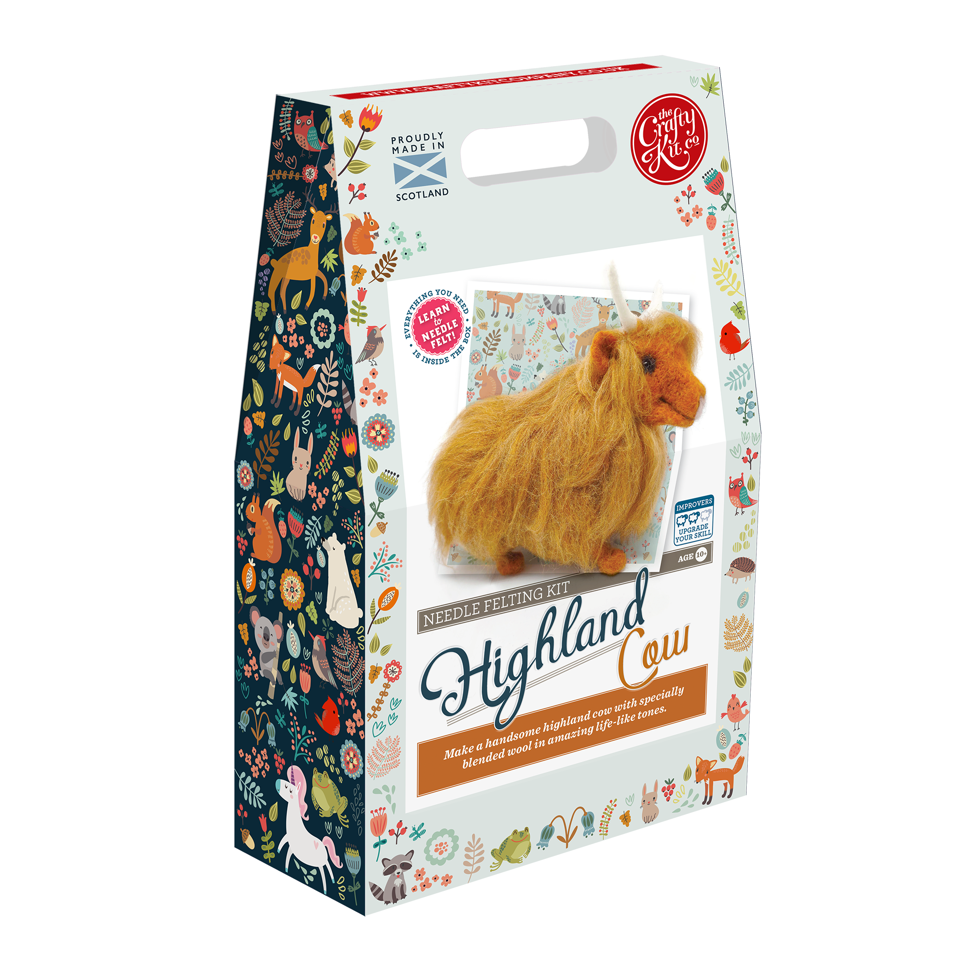 Highland Cow Needle Felting Kit
