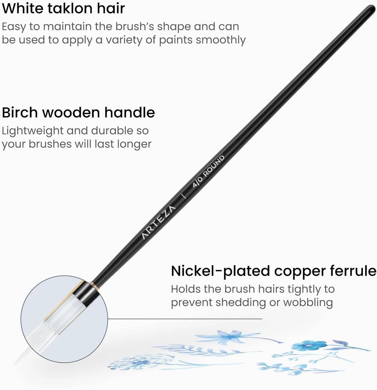 Arteza® Detail Paint Brushes Set, 15 pc.