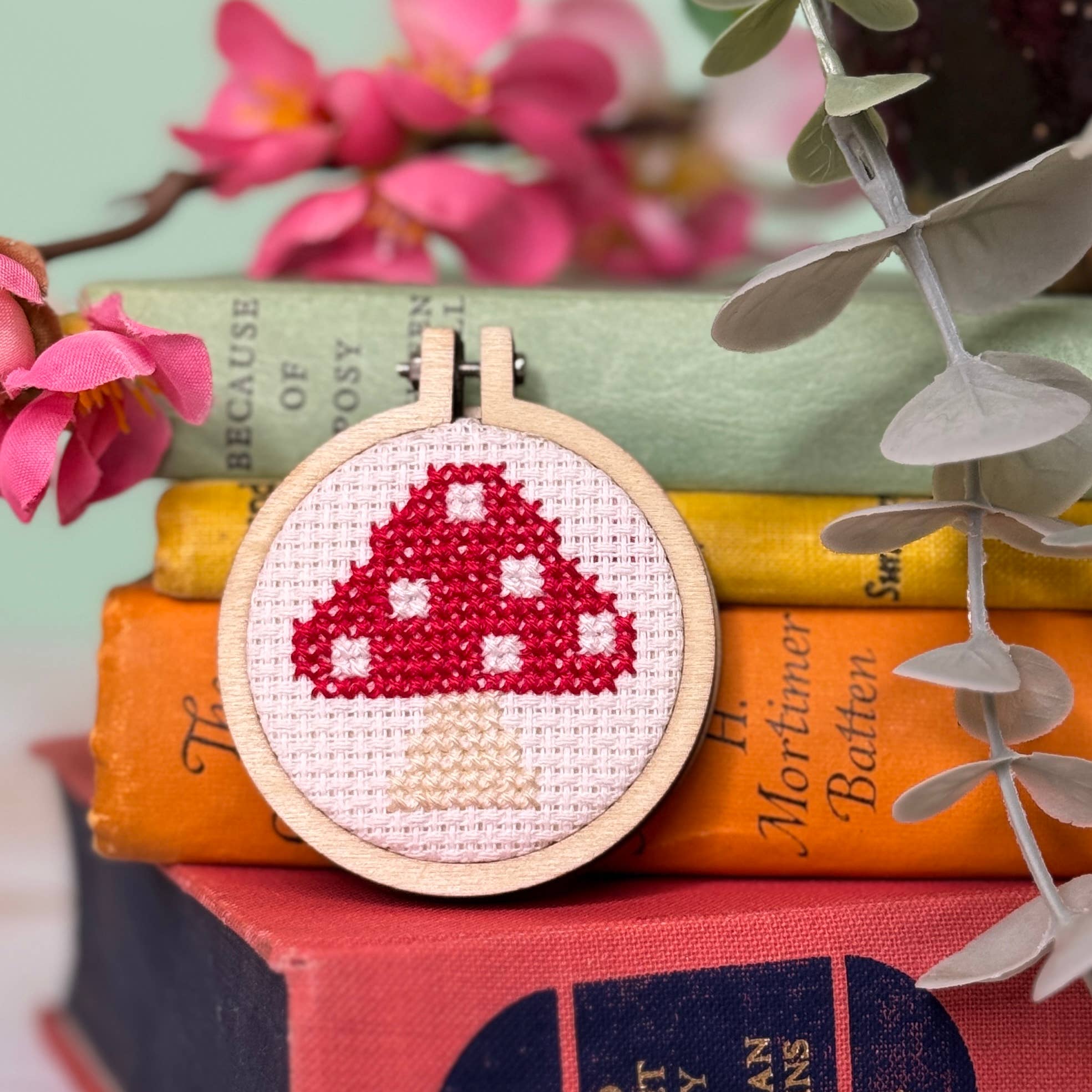 &#39;You&#39;re a Fungi!&#39; Mini Matchbox Cross Stitch Kit