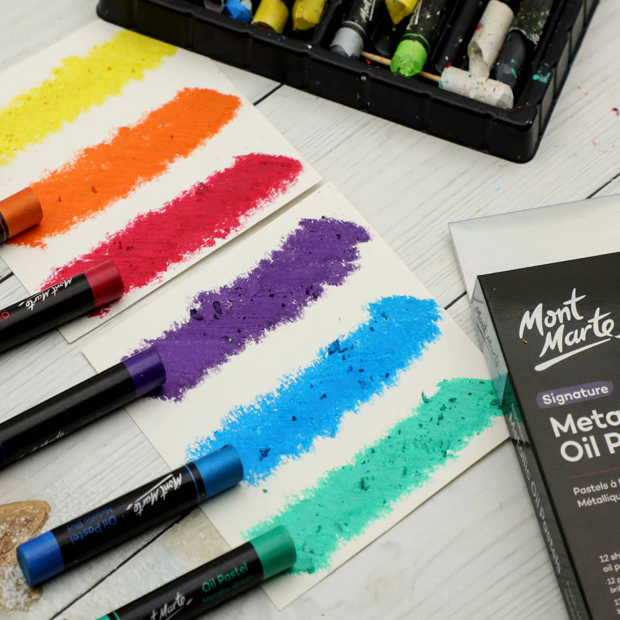 Metallic Oil Pastels Signature 12pc