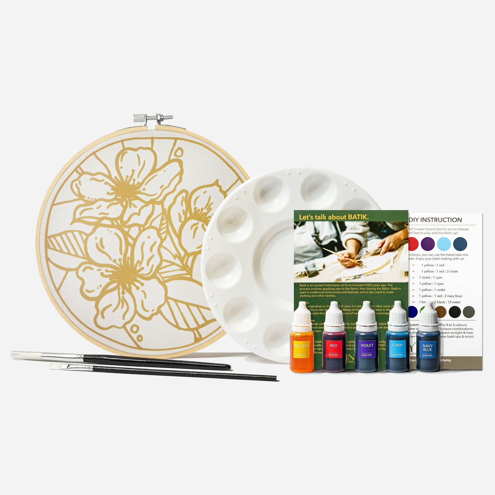 Sakura in Bloom | Batik Craft Kit | Hand-Waxed DIY Art Kit UK: Batik Kit
