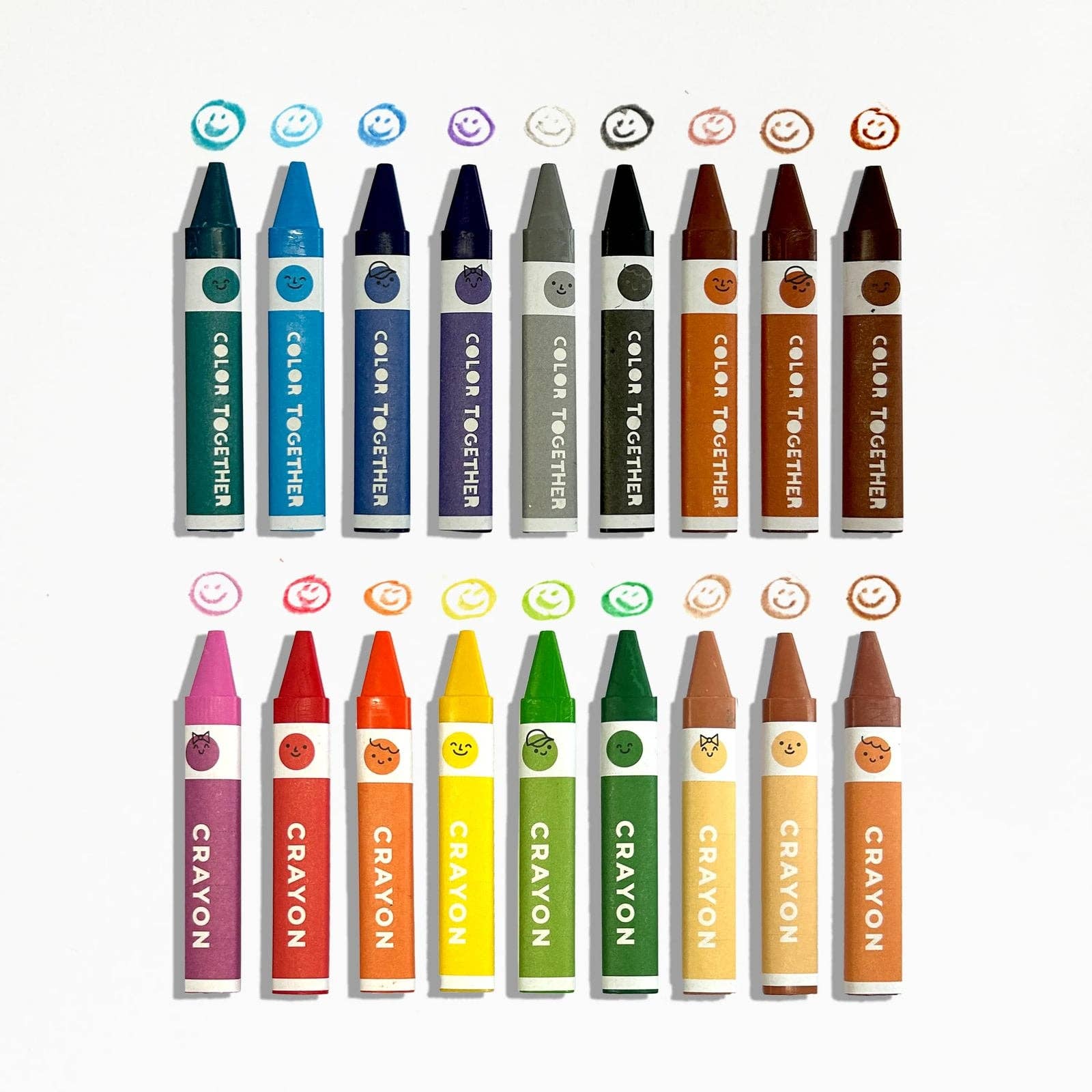Color Together Triangular Crayons - Set of 18