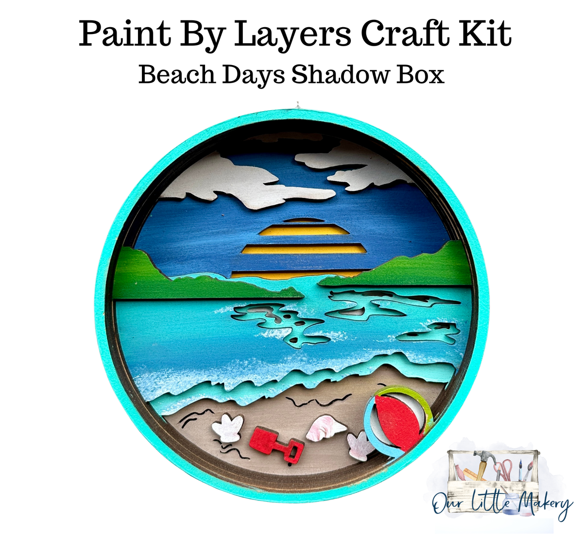 Beach Days Shadow Box Kit