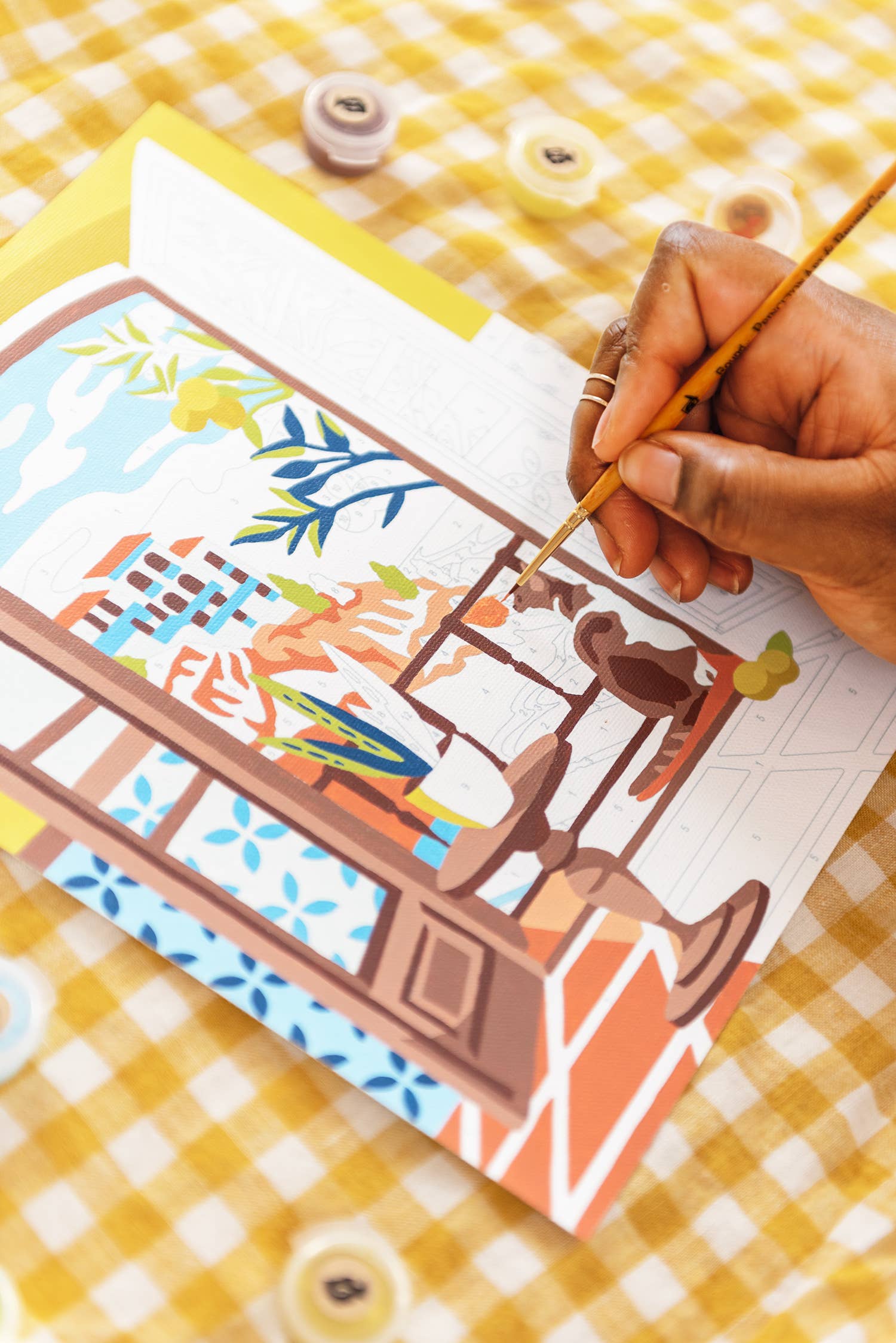 Coastal Catnap Paint-by-Number Kit