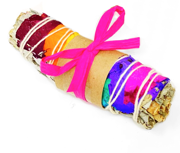 White Sage and Rose Bundles Chakra: Sage/Purple