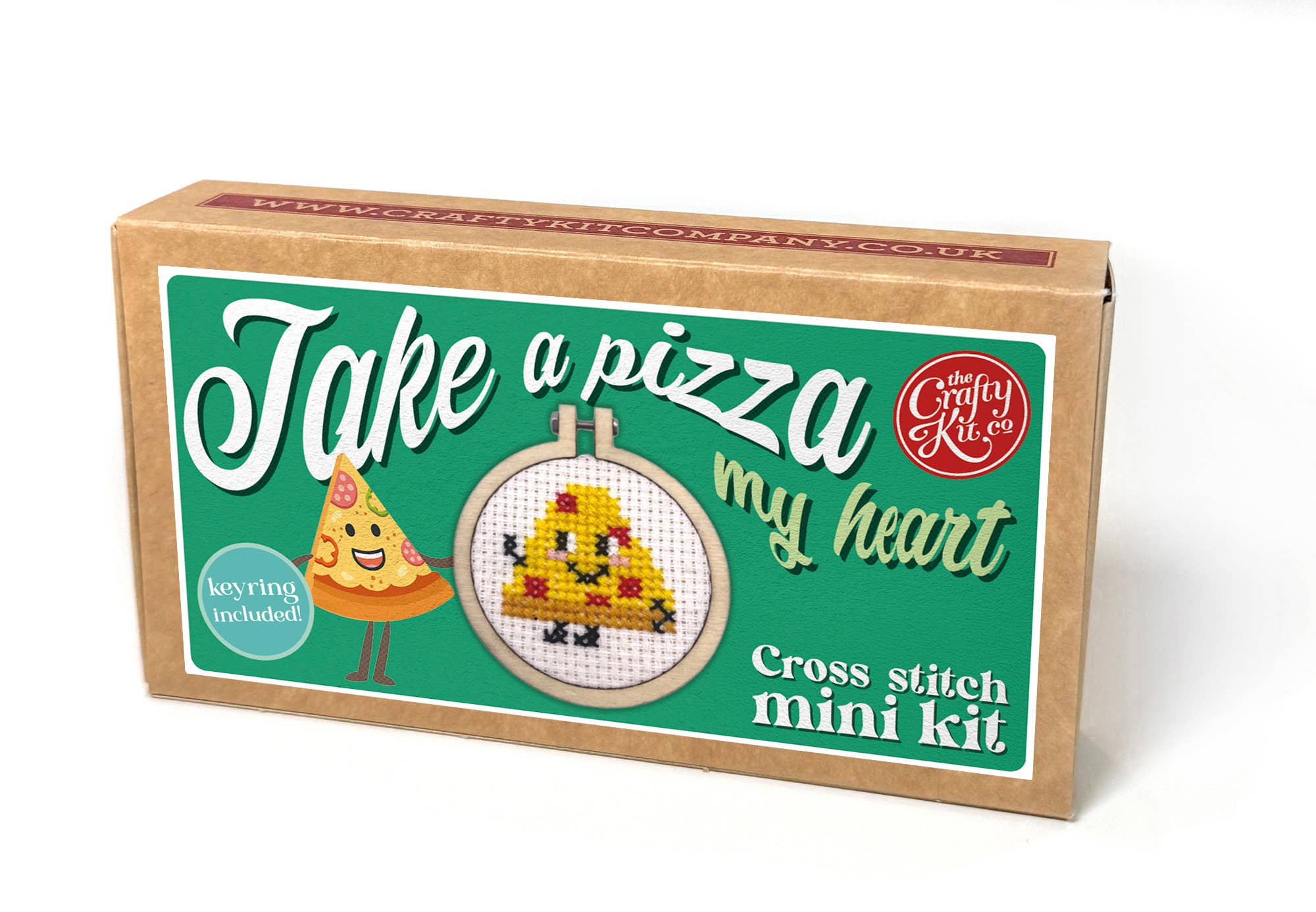 'Take A Pizza My Heart' Mini Matchbox Cross Stitch Kit